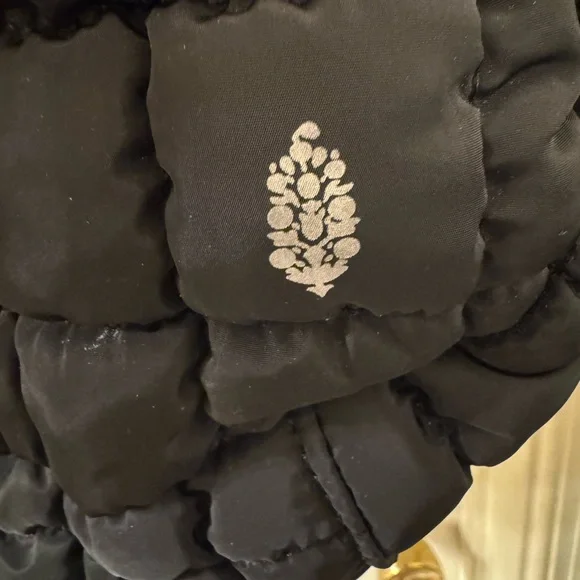 Free People Oversized Quilted Black Bag - Picture 2 of 4